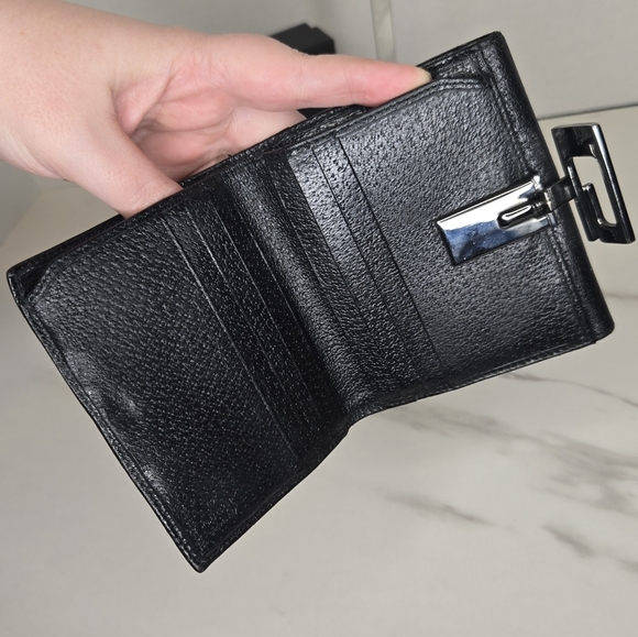 Gucci Vintage Tom Ford Black Leather G Compact Wallet with Box - Picture 8 of 12
